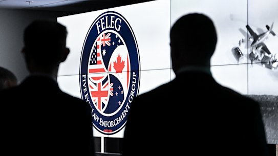  Five Eyes Law Enforcement Group at AFP headquarters. 