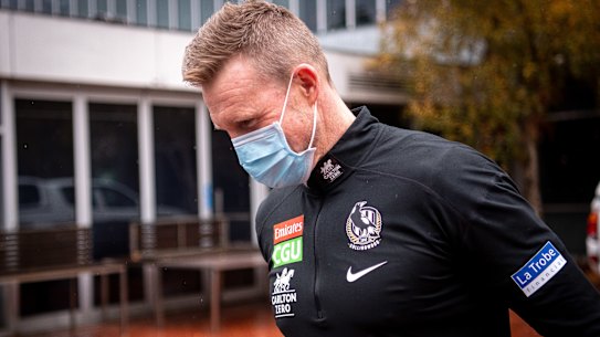Nathan Buckley on Wednesday;