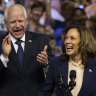 Kamala Harris introduces running mate Tim Walz at raucous rally