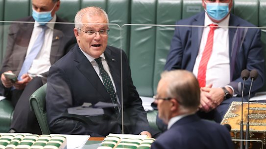 Scott Morrison and Anthony Albanese go head-to-head in Question Time.