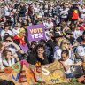 ‘Keep that fire burning’: Yes campaign rallies troops at events across Australia