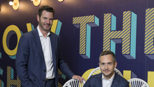 Zip co-founders Peter Gray and Larry Diamond. 