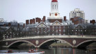 The Harvard University campus in Cambridge, Massachusetts.