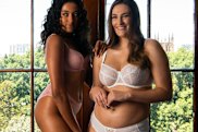 Models Tamera Francis and Amelia Roche represent Bendon's new approach at targeting a more diverse group of women with their underwear collections,