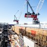 The new metro station is about 250 metres from the Western Sydney Airport terminal.