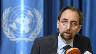 Outgoing UN human rights chief Zeid Raad al-Hussein