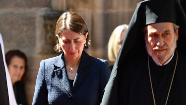 orthodox archbishop hundreds gladys berejiklian leader