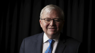 Kevin Rudd says Prime Minister Scott Morrison must take a 'balanced' approach to Australia's relationship with China.