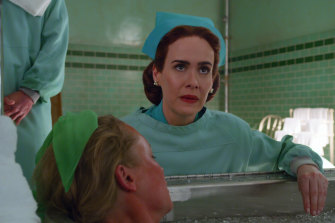 Sarah Paulson as nurse Mildred Ratched in Netflix's new show Ratched. 