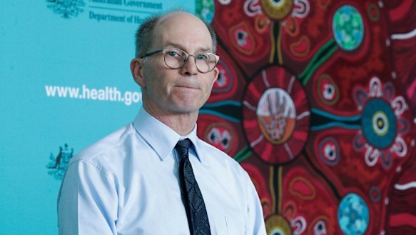 Urging calm: Deputy Chief Medical Officer Paul Kelly in Canberra on Thursday.