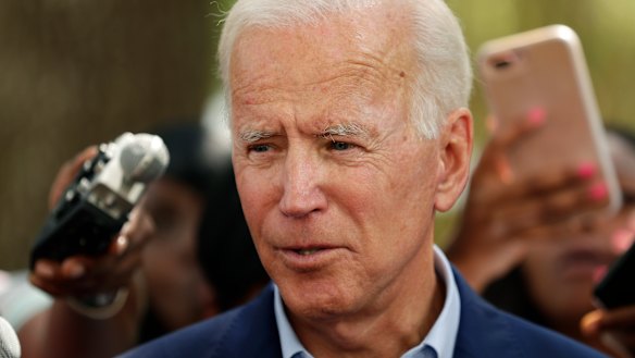 Democratic presidential candidate former vice-president Joe Biden.