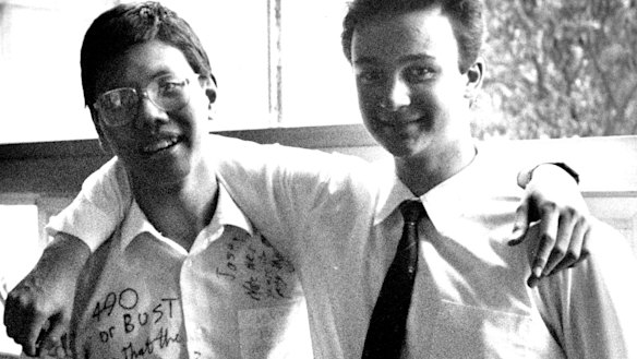 Jason Hui (left) who topped the state in the 1988 HSC, is now a gastroenterologist and hepatologist in Sydney.