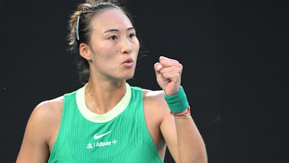 China’s Zheng Qinwen will play in a grand slam semi-final for a first time.