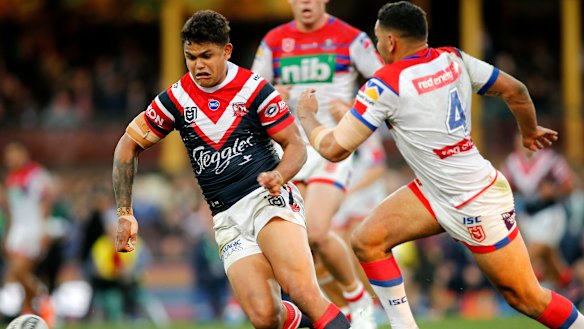 Vested interest: Latrell Mitchell's family are keen observers of the money being thrown around in relation to the Trbojevics.