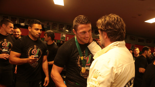 Russell Crowe and Sam Burgess are not on speaking terms. 