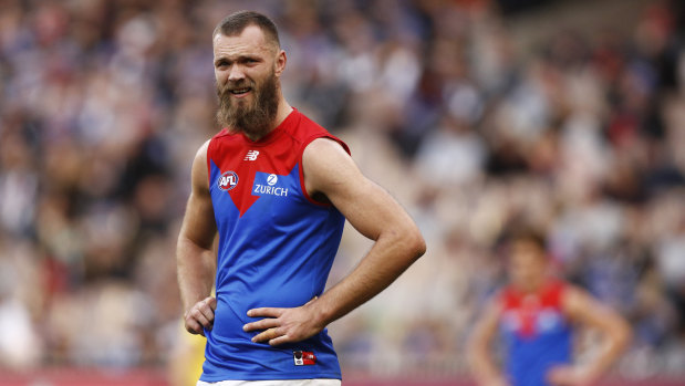 Max Gawn got the better of Brodie Grundy but the Dees always trailed the Pies.