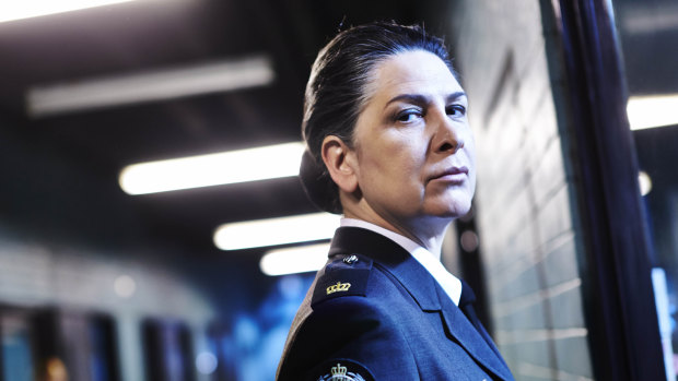 Pamela Rabe plays Joan "The Freak" Ferguson.