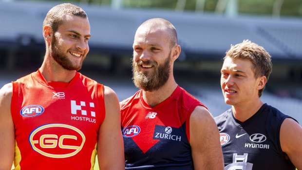 Witts has fellow ruck Max Gawn and giant midfielder Patrick Cripps covered when it comes to size.