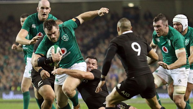 Hoodoo gurus: Ireland have broken their losing stretch against the All Blacks. 