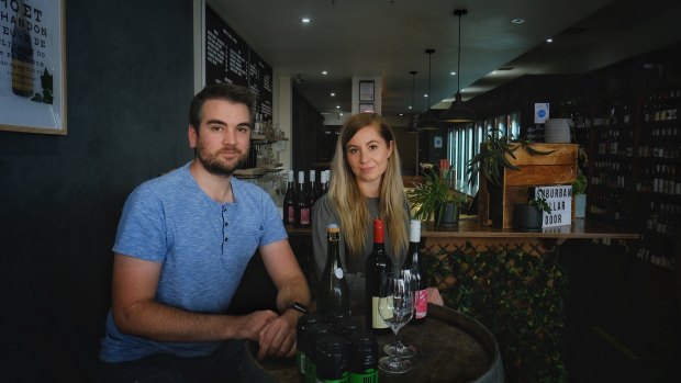 Cain Parkin and Ashlynn Trickett own Suburban Cellar Door in Moonee Ponds.