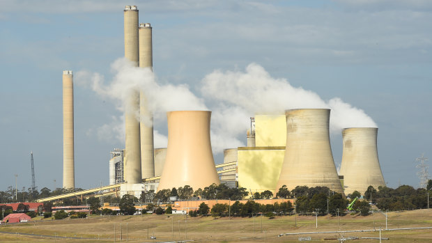 AGL operators the Loy Yang A coal-fired power station in Victoria’s Latrobe Valley.