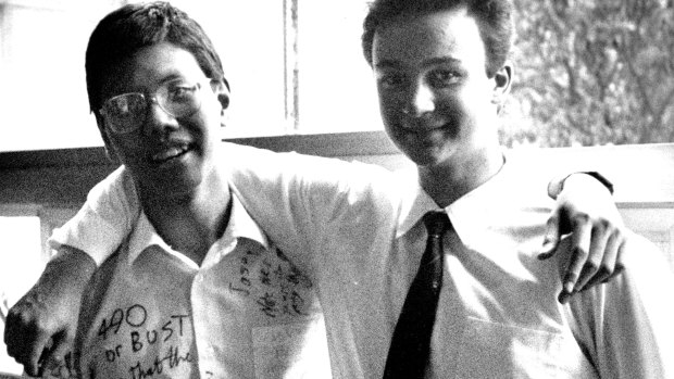 Jason Hui (left) who topped the state in the 1988 HSC, is now a gastroenterologist and hepatologist in Sydney.