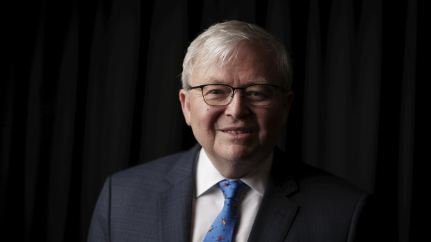 Kevin Rudd says Prime Minister Scott Morrison must take a 'balanced' approach to Australia's relationship with China.