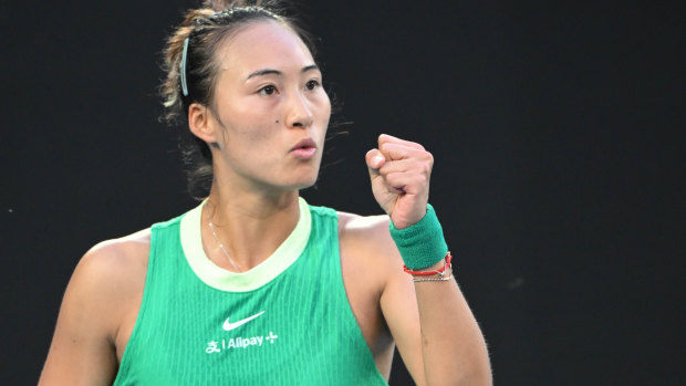 China’s Zheng Qinwen will play in a grand slam semi-final for a first time.