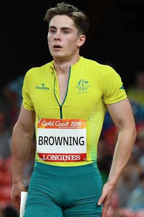 Browning at the Commonwealth Games last year.