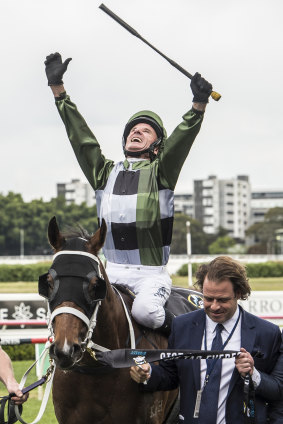 Glen Boss celebrates his Everest success on Yes Yes Yes last year.