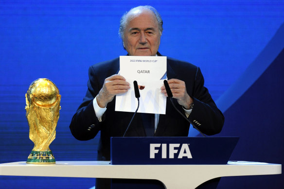 Sepp Blatter announces that Qatar will be hosting the 2022 Soccer World Cup in 2010.