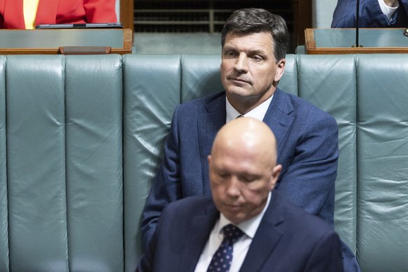 Peter Dutton and his shadow treasurer Angus Taylor have made contradictory statements on insurance.