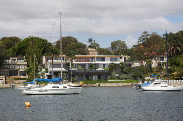 An artist's impression of Leon Kamenev's proposed Vaucluse mansion.