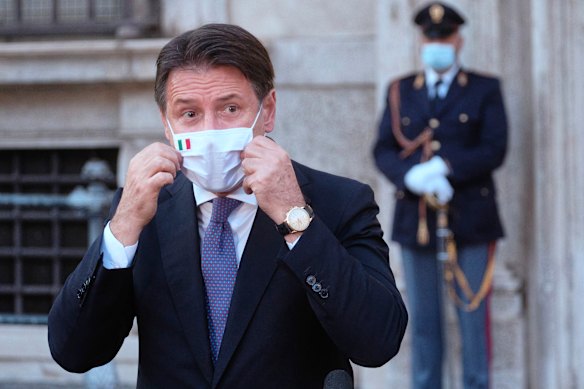 Prime Minister Giuseppe Conte says Italy must take early action to avoid a serious second wave.