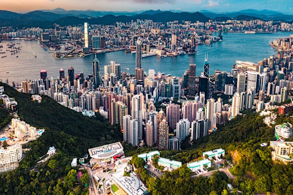 The number of Australians visiting Hong Kong has surged.