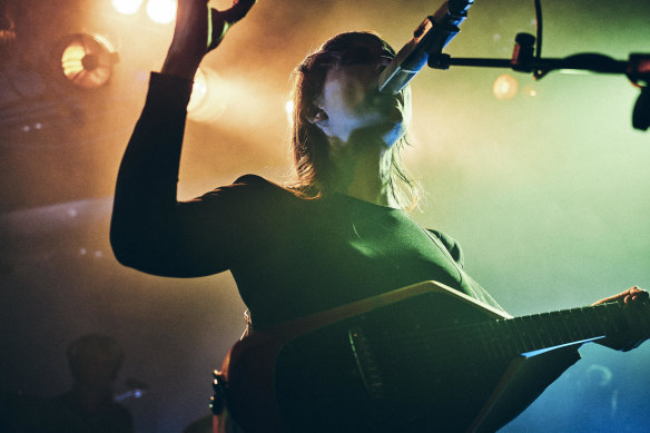 Cate Le Bon takes to the stage at the Corner Hotel in Richmond.