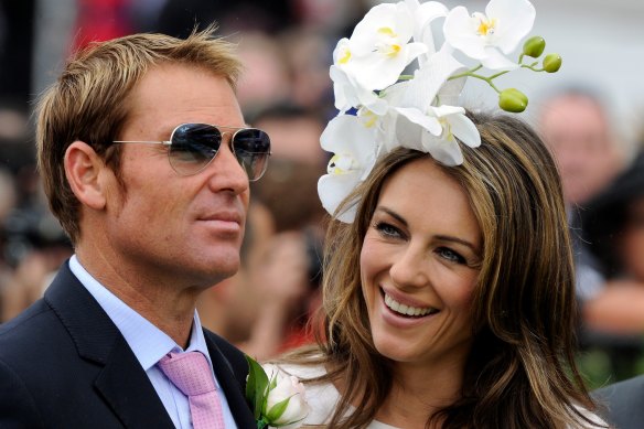 Shane Warne paid a lot more attention to fashion during his time dating Elizabeth Hurley.