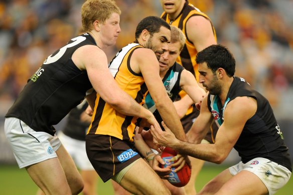 Shaun Burgoyne played for Hawthorn during the era now under review, but said he was unaware of the claims against senior management.