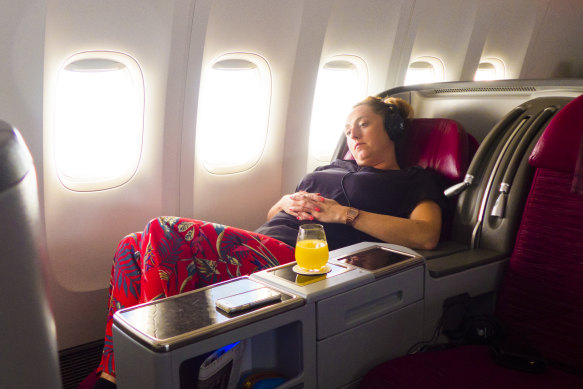 You can dress down in business class … but don’t go too far.