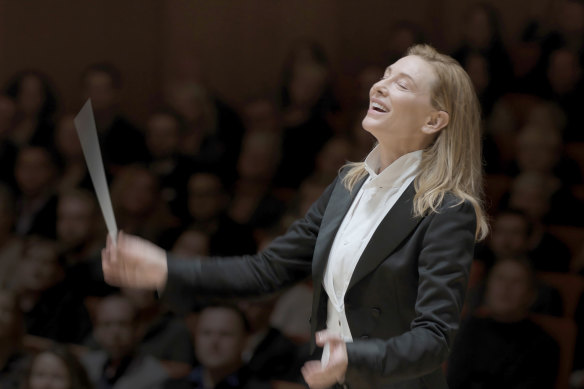 Cate Blanchett as acclaimed conductor Lydia Tar.