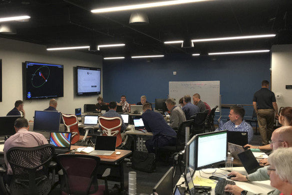 Exercises at Saber Astronautics' Colorado control station.