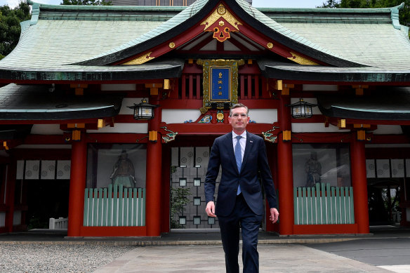 NSW Premier Dominic Perrottet’s trip to Tokyo has been dogged by controversy back home.