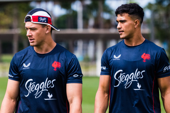 Joey Manu and Joseph Suaalii would both be welcome back at the Roosters.