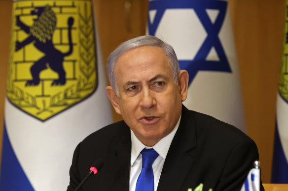 Israeli Prime Minister Benjamin Netanyahu.