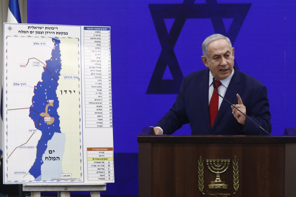 Benjamin Netanyahu had said he would annex war-won West Bank territory if he was re-elected, starting with the Jordan Valley. 