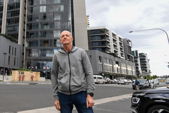 The promised metro was a factor for Wentworth Point resident Mark Green, when he decided to downsize to the area in 2019.