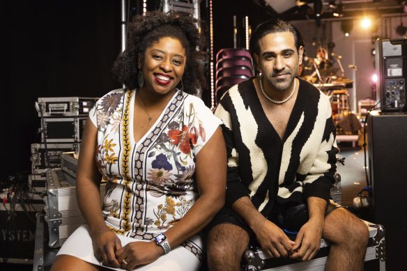 Cessalee Stovall, the show’s associate director, with Passing Strange director Dean Drieberg.