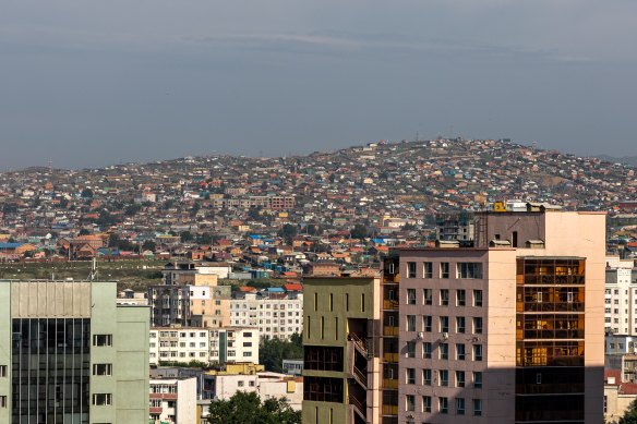 Ulaanbaatar, the capital of Mongolia.