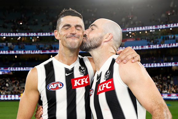Pendlebury and Sidebottom have played more games together than any other pair in the game’s history