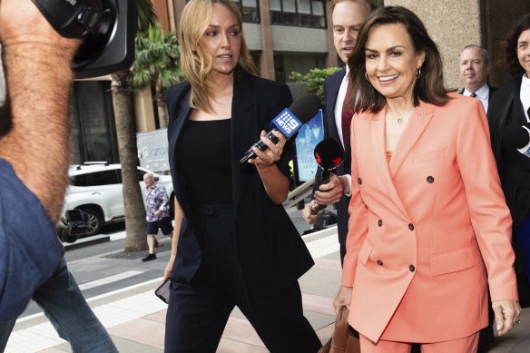 Lisa Wilkinson arrives at the Federal Court for Bruce Lehrmann’s defamation trial against her and Network Ten.